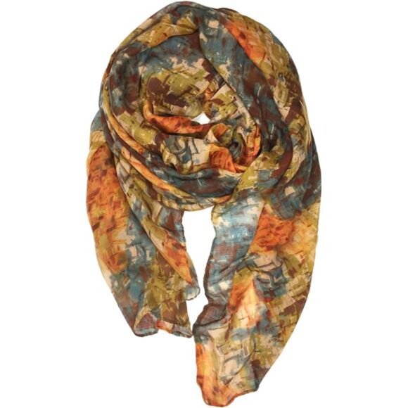 YOUR‎ SMILE Ladies/Women's Lightweight Floral Print/Solid Color mixture Shawl - Picture 1 of 8